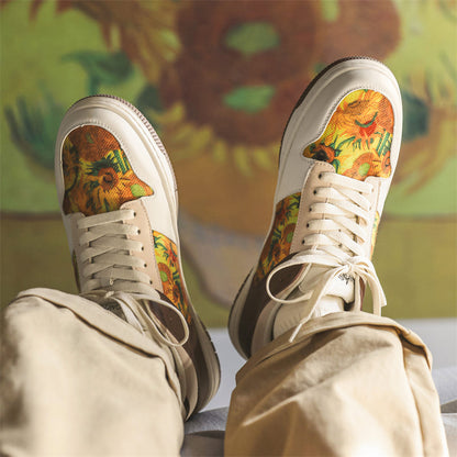 Van Gogh Sunflowers inspired sneakers