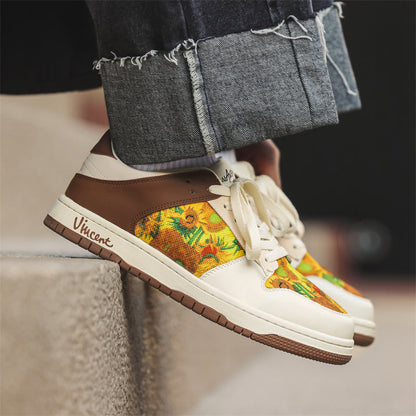 Van Gogh Sunflowers inspired sneakers