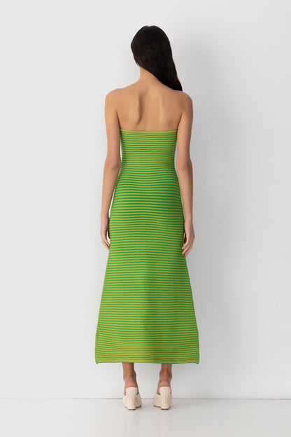 Sunmor Knit Maxi Dress - Lime