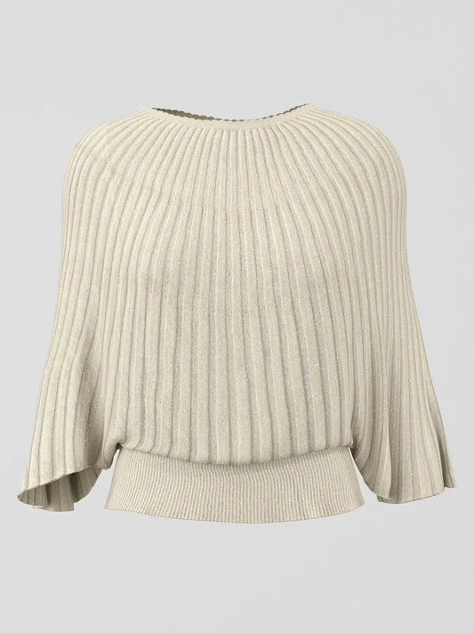 Loose Batwing Sleeve Knit Sweater