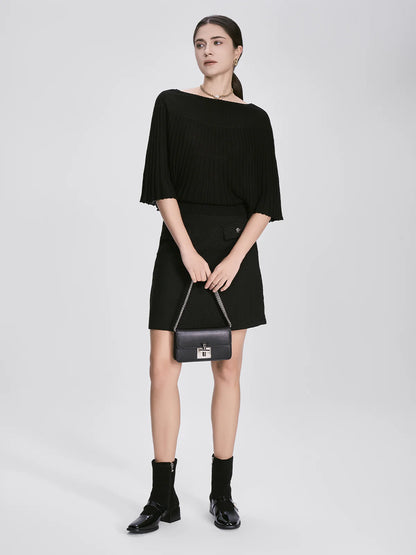 Loose Batwing Sleeve Knit Sweater