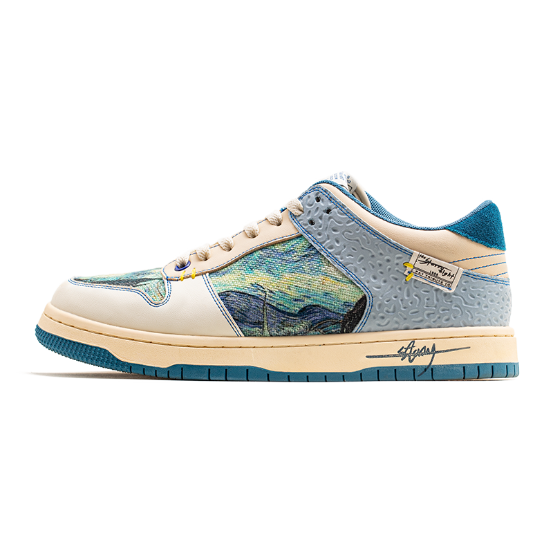 Van Gogh Starry Night inspired sneakers