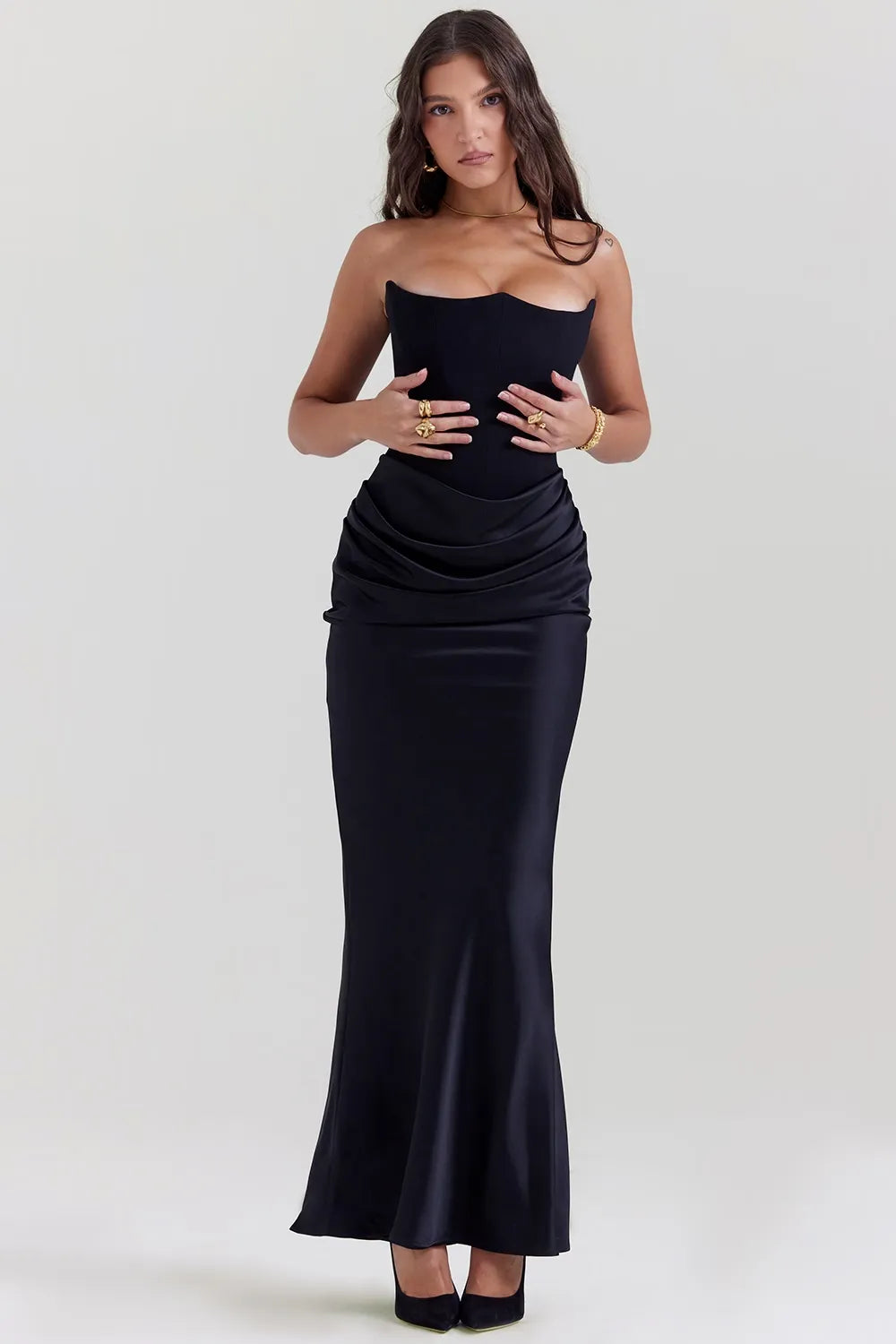 ROSALIND MAXI DRESS - BLACK